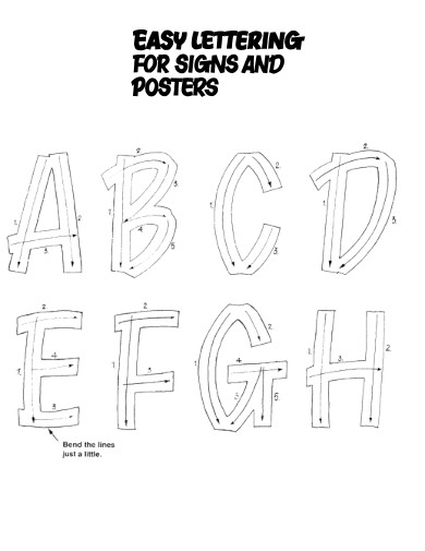 Easy Lettering for Sign and Poster