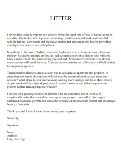 Editable Letter