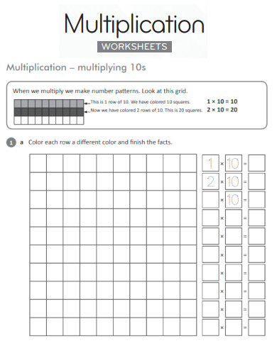 Editable Multiplication Worksheet