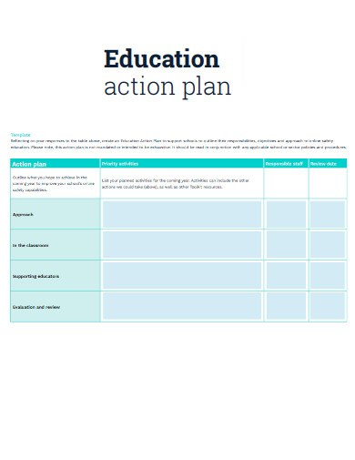 Education Action Plan