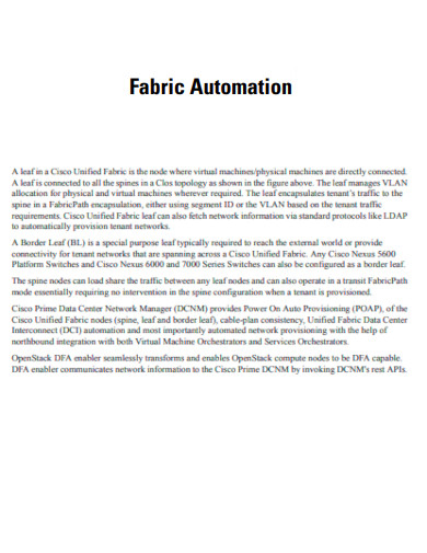 Fabric Automation