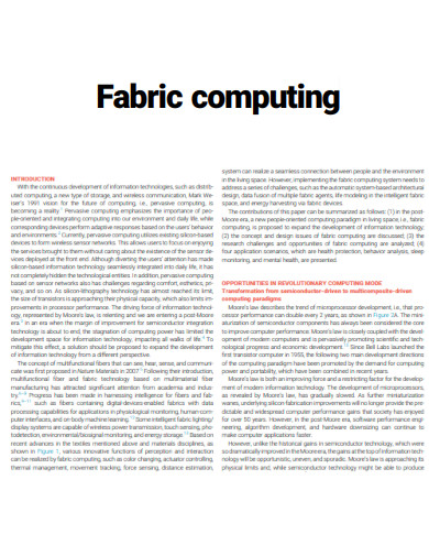 Fabric computing