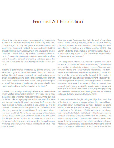 Feminist Art Education