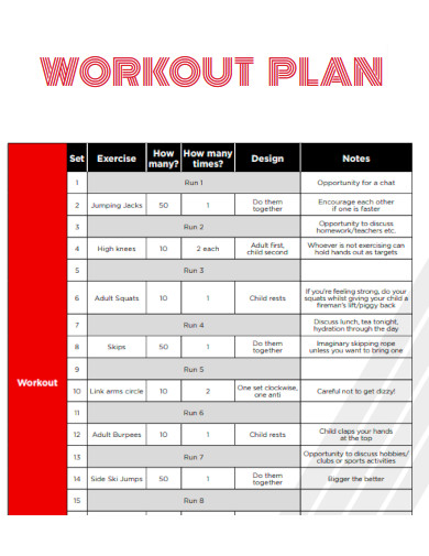 General Workout Plan