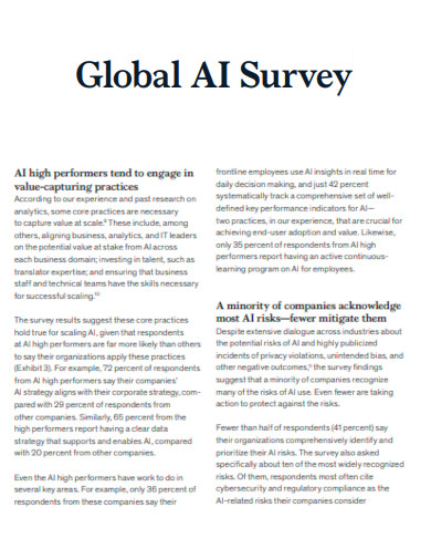 Global AI Survey