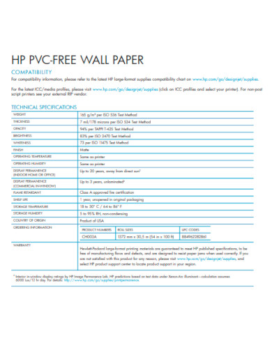 HP PVC Free Wallpaper