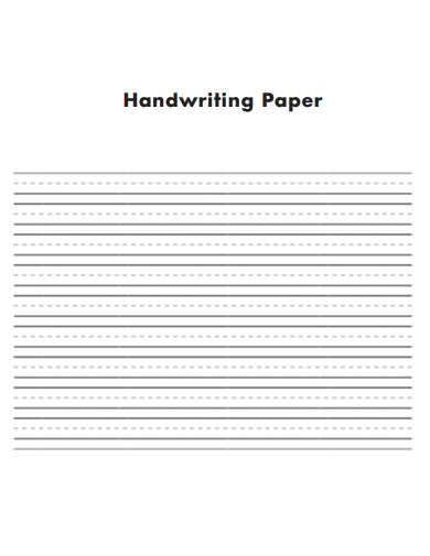 Handwriting Lined Paper 
