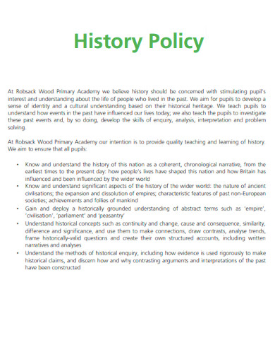 History Policy