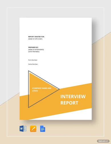 Interview Report Template