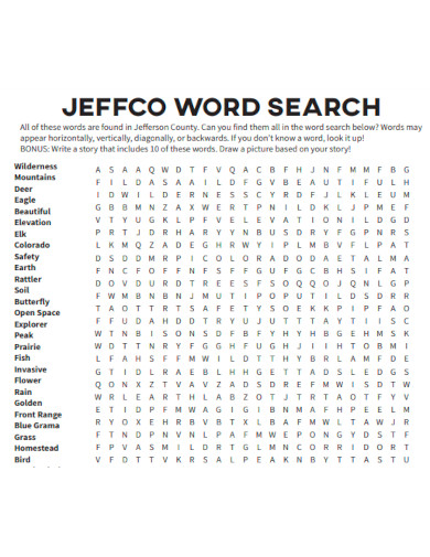 Jeffco Word Search