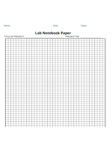 Lab Notebook Paper