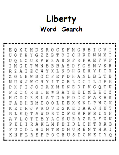 Liberty Word Search