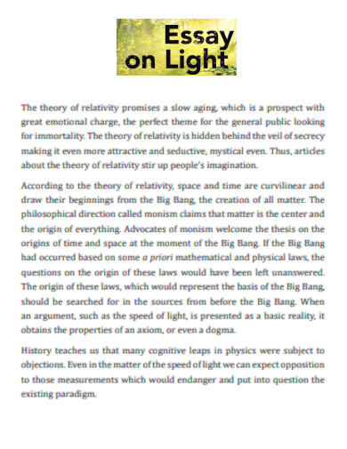 Light And Shadow Essay