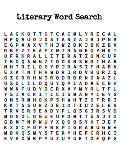 Literary Word Search
