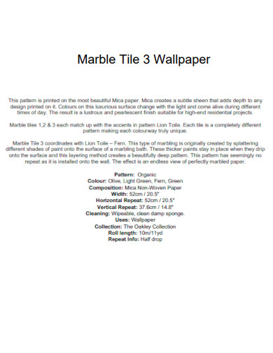 Marble Tile 3 Wallpaper