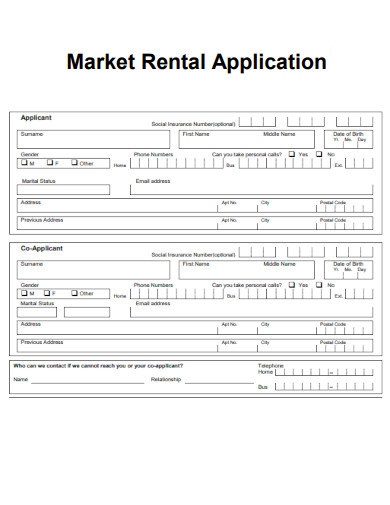 Market Rental Application