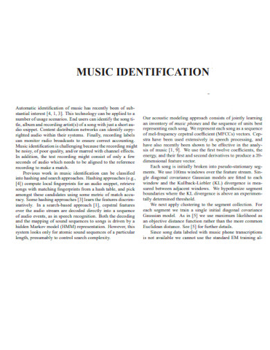 Music Identification
