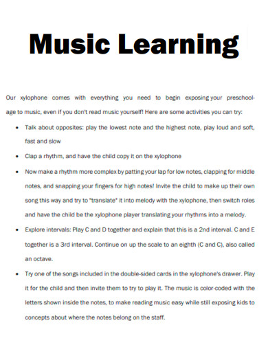Music Learning
