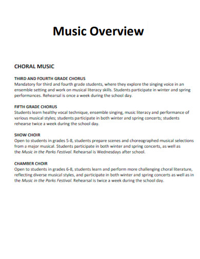 Music Overview