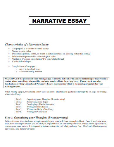 Narrative Essay