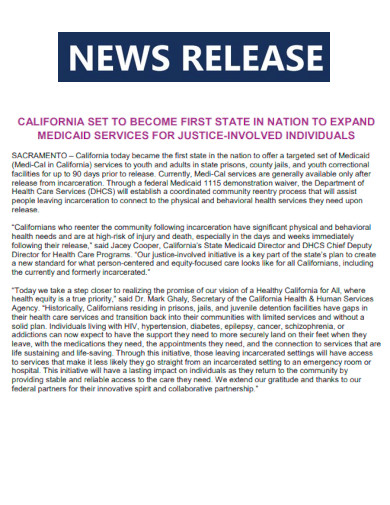 News Release Service