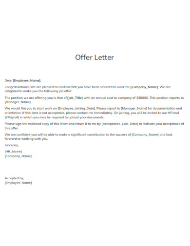 Offer Letter