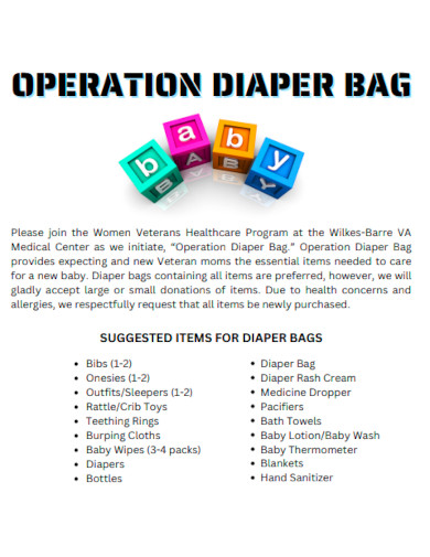 Operation Diaper Bag