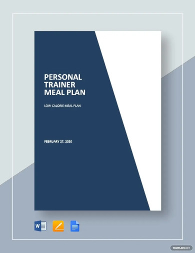 Personal Trainer Meal Plan Template