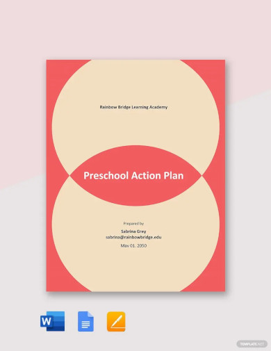 Preschool Action Plan Template