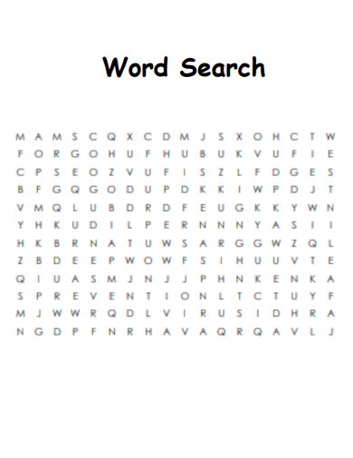 Printable Word Search