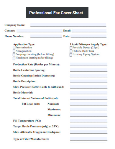 Professional Fax Cover Sheet