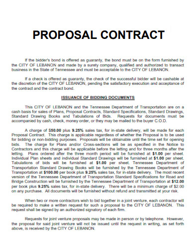 Proposal Contract