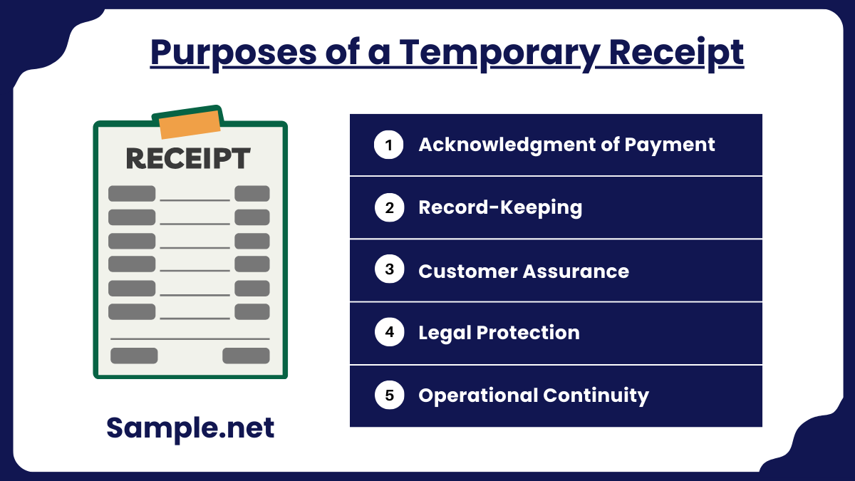 Purposes of a Temporary Receipt