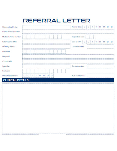 Referral Letter Layout