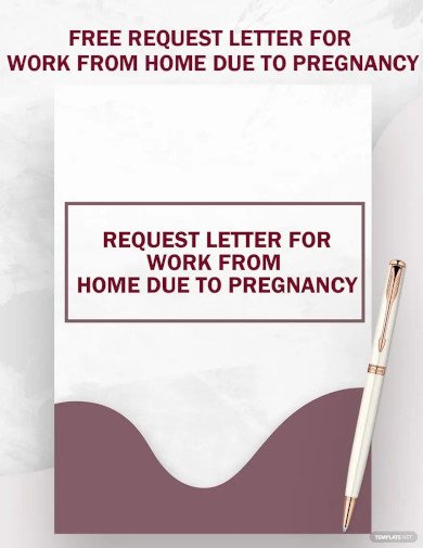 Request Letter For Work From Home Due To Pregnancy