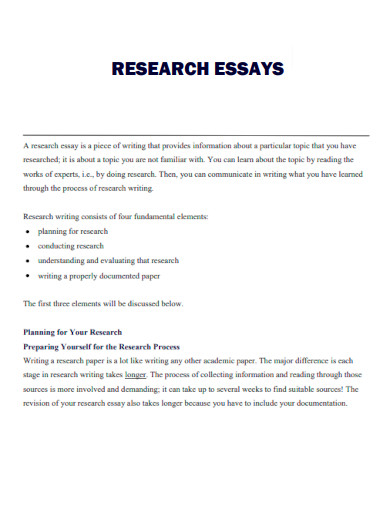 Research Essay