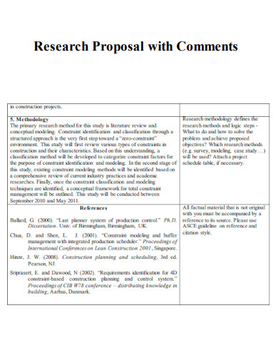 Research Proposal with Comments