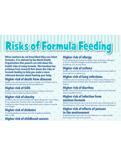 Risks of Formula Feeding