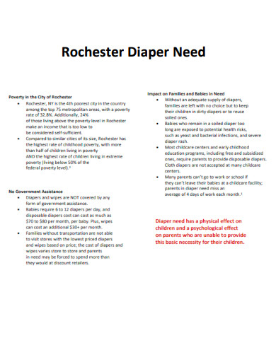 Rochester Diaper Need