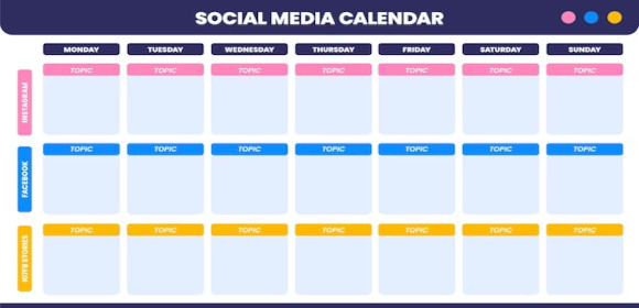 sample social media content calendar fimg