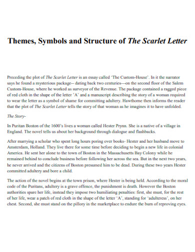 Scarlet Letter Themes