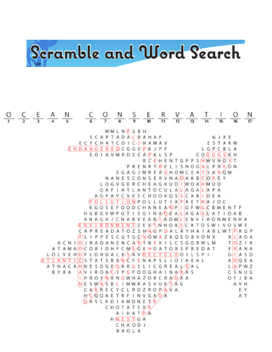 Scramble and Word Search