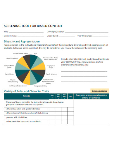 Screening Tool for Biased Content