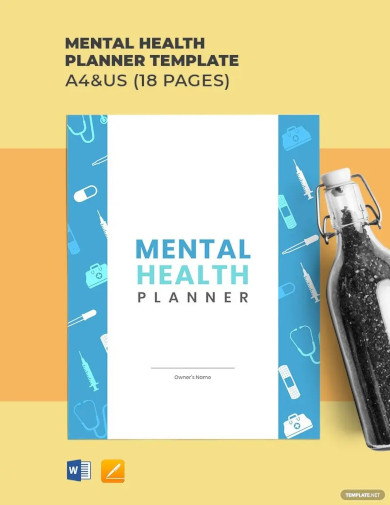 Simple Mental Health Planner Template