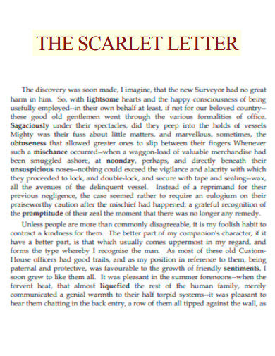 Simple Scarlet Letter