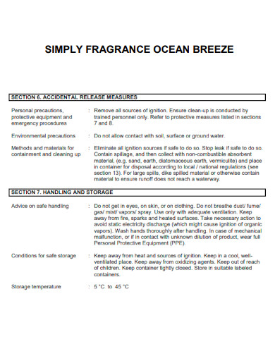 Simply Fragrance Ocean Breeze