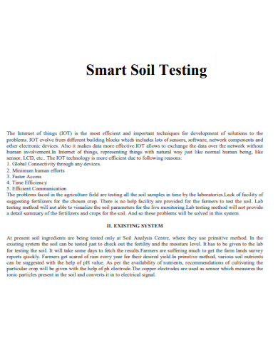Smart Soil Testing