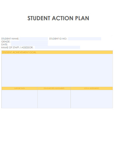 Student Action Plan