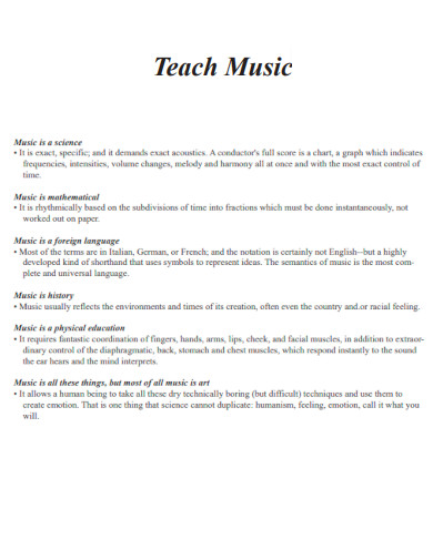 Teach Music