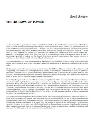 The 48 Laws of Power Book Review